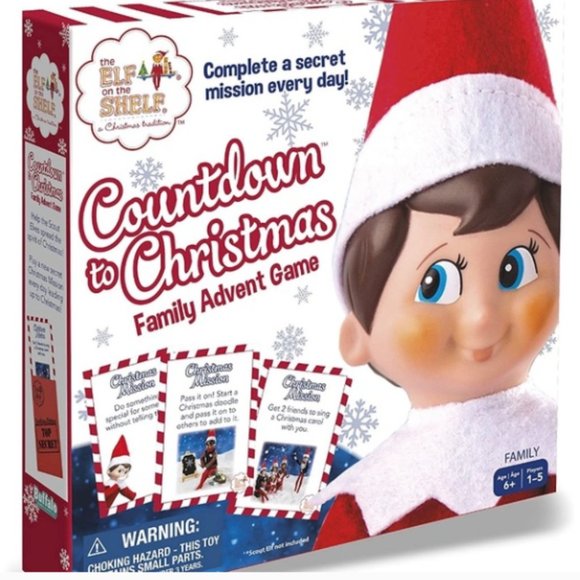 NEW Elf Shelf Countdown To Christmas Advent Game - Picture 4 of 5
